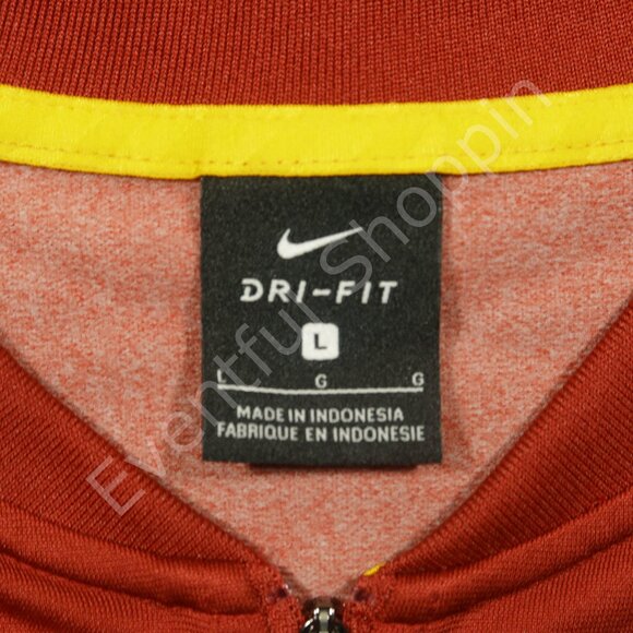 Nike Iowa State Pullover Mens Large Cardinal Red Gold Jacket Cyclones 1/4 Zip - Picture 5 of 7